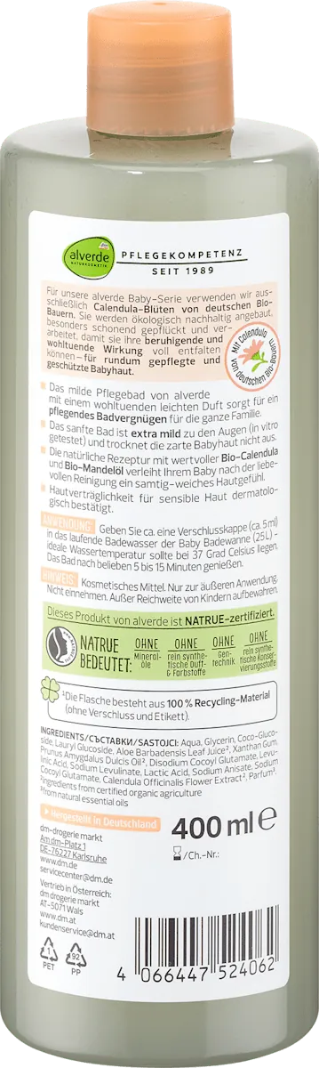 Kupka ALVERDE Baby neven i bademovo ujle 400ml