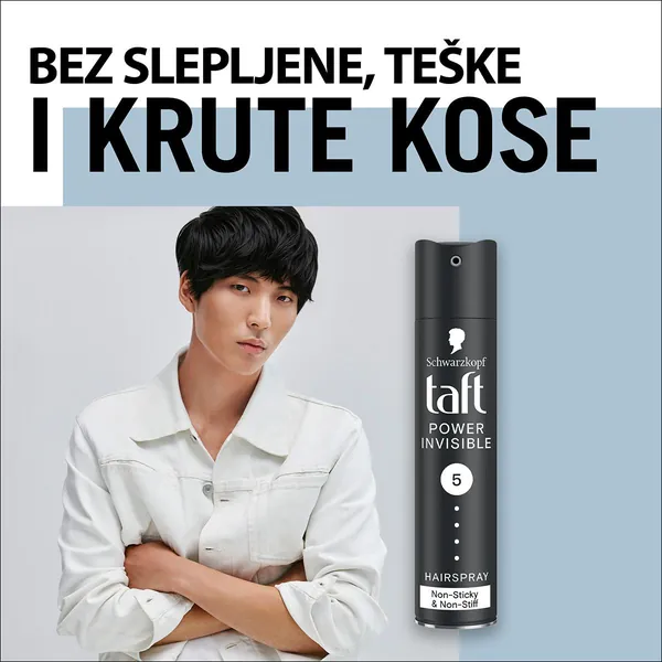 Lak za kosu TAFT Power Invisible 250ml
