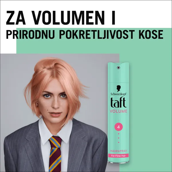 Lak za kosu TAFT volumen ultra 4 250ml