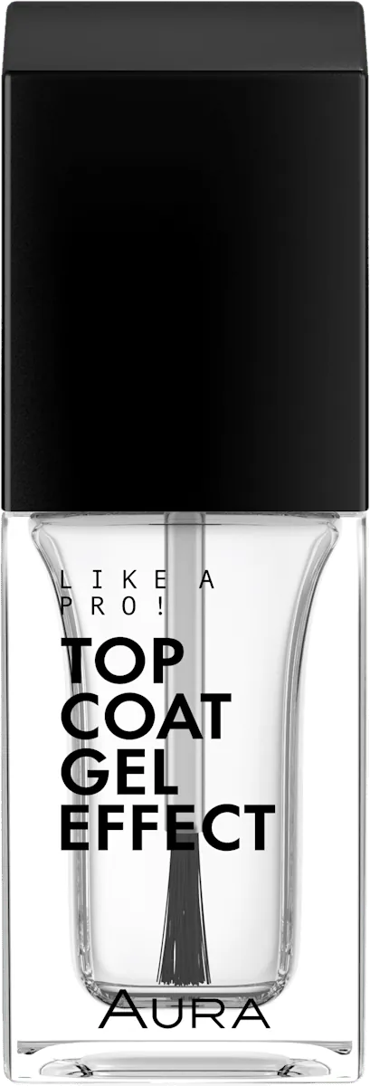 Lak za nokte AURA Like a pro! Top coat gel effect, 9,5 ml