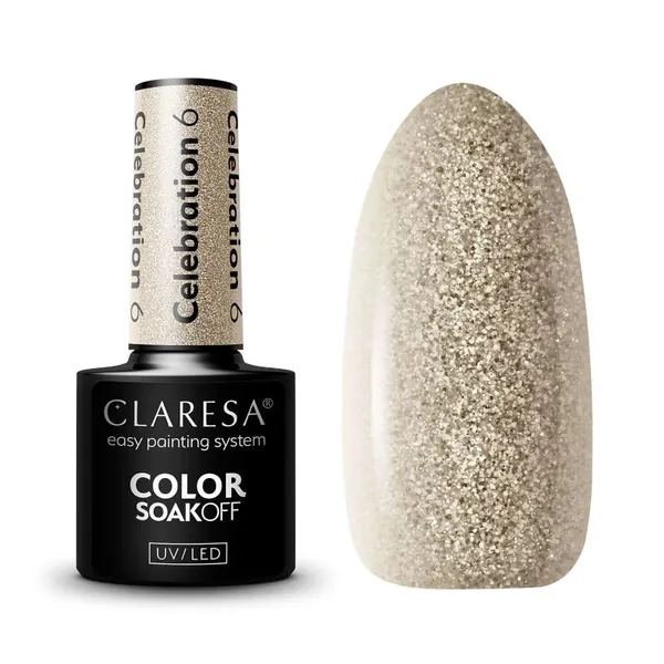 Lak za nokte CLARESA trajni uv/led Celebration 6 5g