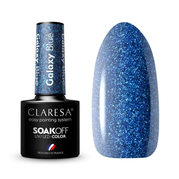 Lak za nokte CLARESA trajni uv/led Galaxy Blue 5ml