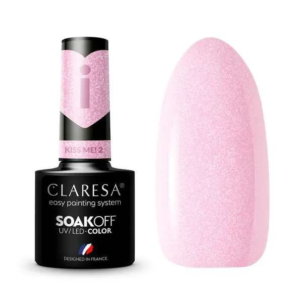 Lak za nokte CLARESA trajni uv/led kiss me 2 5g