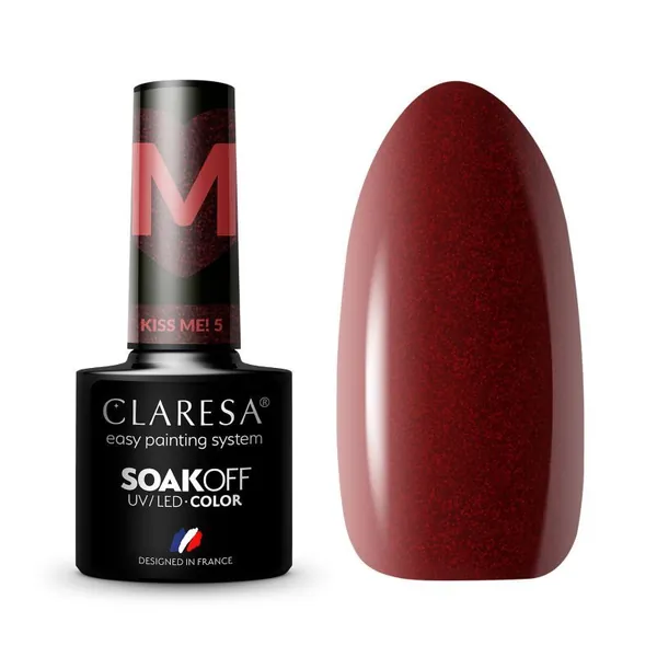 Lak za nokte CLARESA trajni uv/led kiss me 5 5g