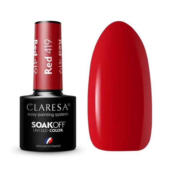 Lak za nokte CLARESA trajni uv/led red 419 5g