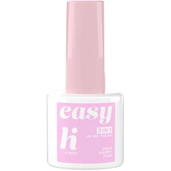 Lak za nokte HI HYBRID 3u1 UV gel lak â€“ happy pink #604