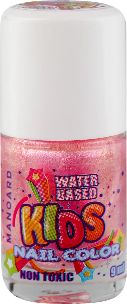Lak za nokte MANOARD kids water based dečiji - sweet rose, 9 ml