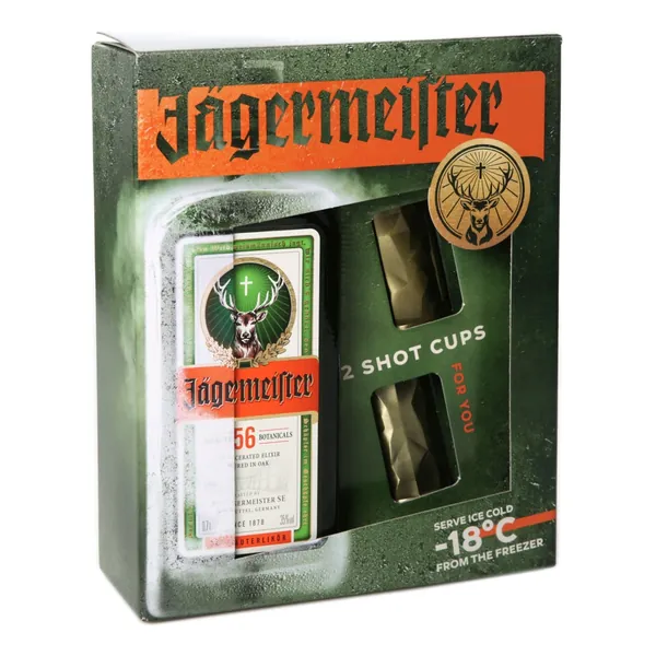Liker JAGERMEISTER 0,5l + 2 shot čaše