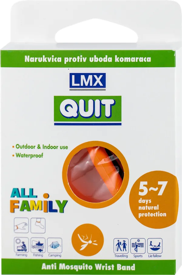 LMX narukvica protiv uboda komaraca narandžasta 1kom