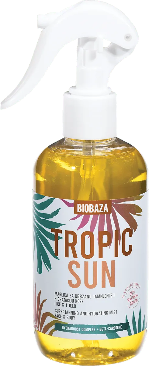 Maglica BIOBAZA Sun tropic za urzano tamnjenje za lice i telo 250ml