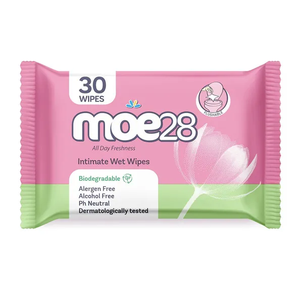 Maramice za negu intimne regije MOE28 Biorazgradive 30kom