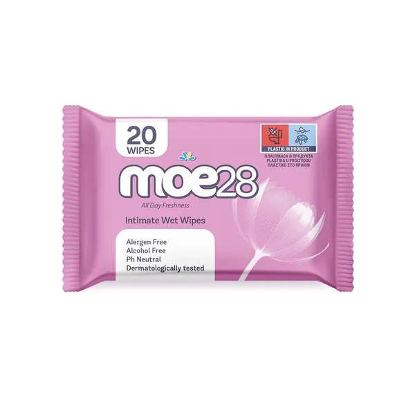 Maramice za negu intimne regije MOE28 vlažne maramice 20kom