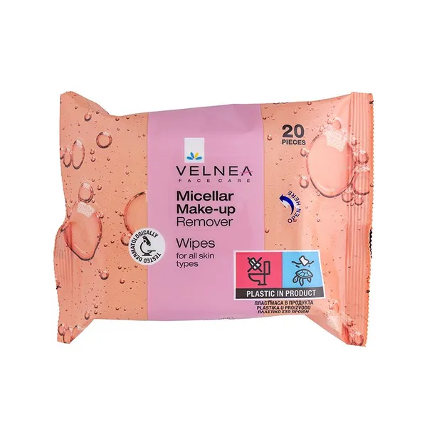 Maramice za skidanje šminke VELNEA micelarne 20 kom