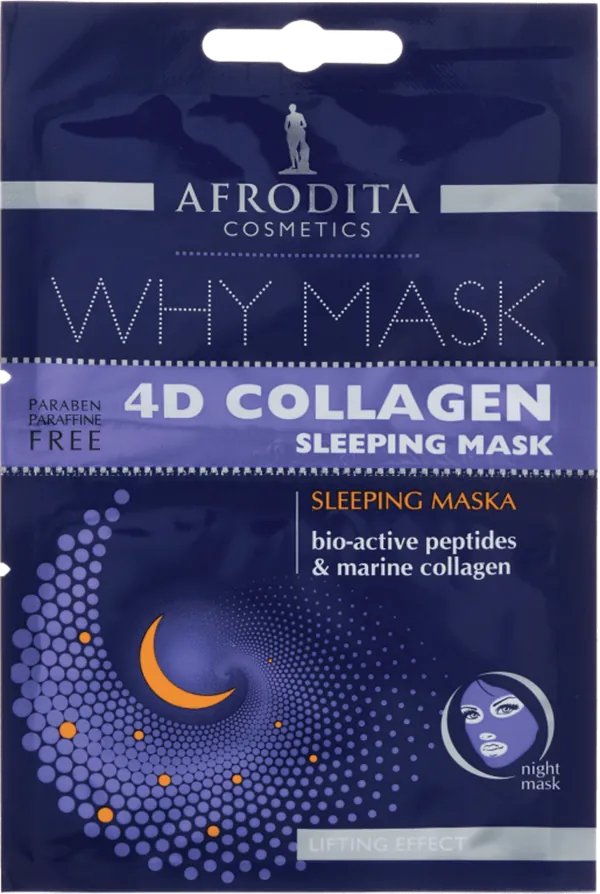 Maska za lice AFRODITA 4D Collagen Sleeping 2x6ml