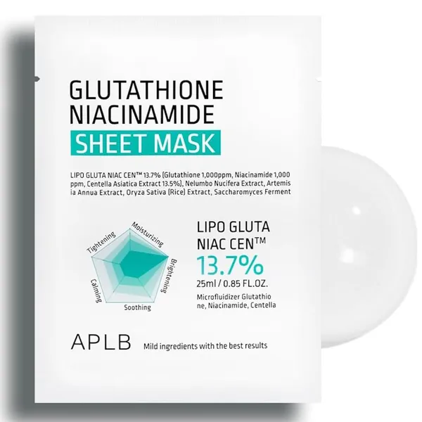 Maska za lice APLB glutathione niacinamide 25g