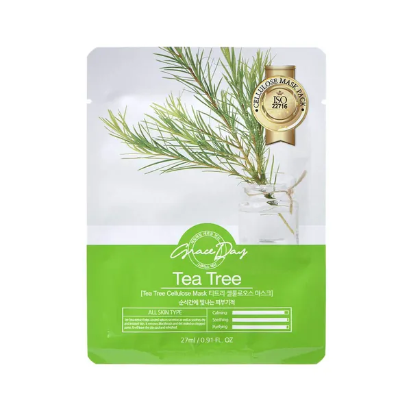 Maska za lice GRACE DAY Graceday sheet tea tree 27g