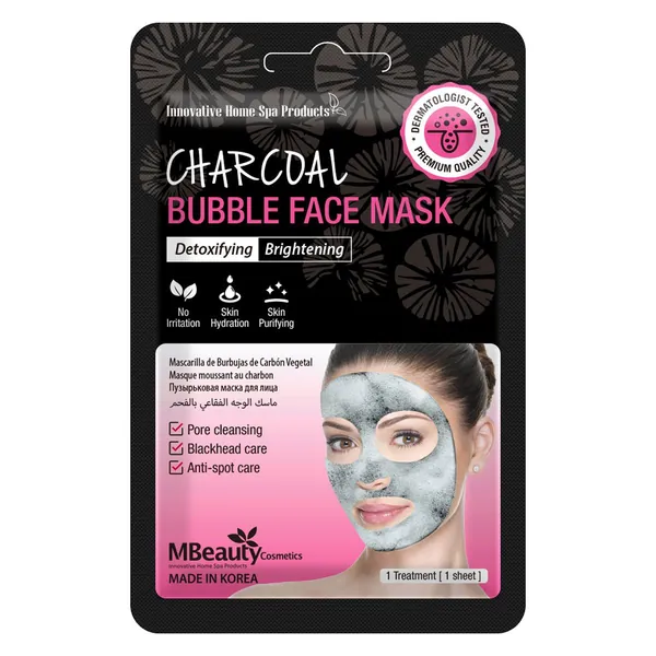 Maska za lice MBEAUTY crna detox bubble 20ml