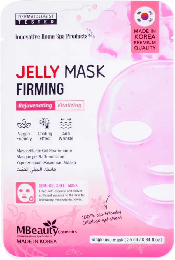 Maska za lice MBEAUTY Jelly maska za učvršćivanje kože 25ml