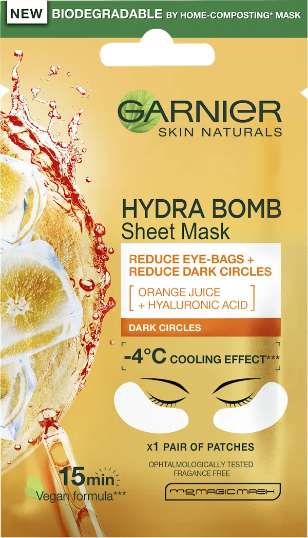 Maska za oči u maramici GARNIER SKIN NATURALS Eye Tissue protiv tamnih podočnjaka