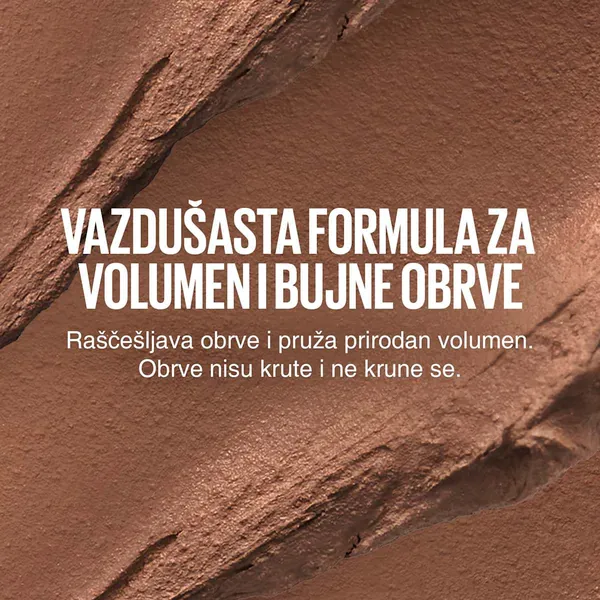 Maskara za obrve MAYBELLINE NEW YORK super fluff- 260 Deep Brown, 5 ml