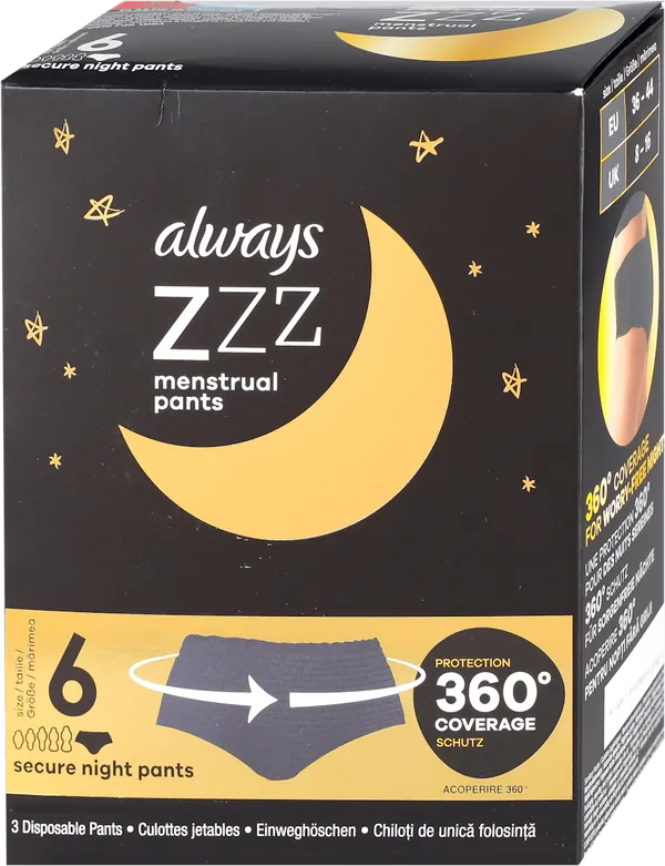 Menstrualne gaćice ALWAYS Zzz veličina S/M 3kom