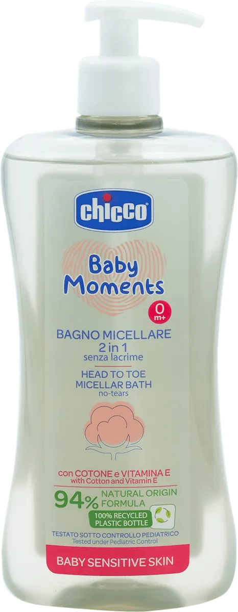 Micelarna kupka CHICCO Baby Moments sensitive 500ml