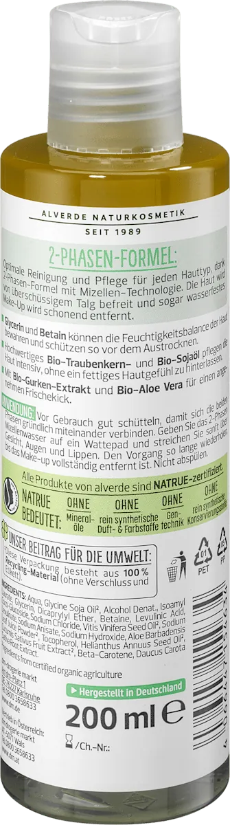 Micelarna voda ALVERDE dvofazna 200ml