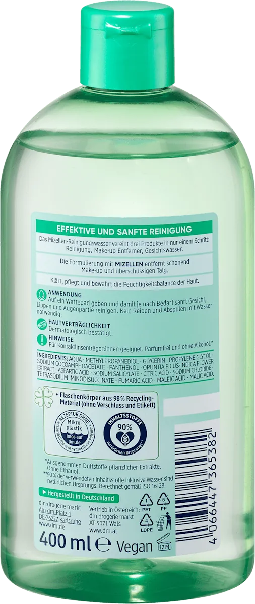Micelarna voda BALEA za mešovitu kožu indijska smokva 400ml
