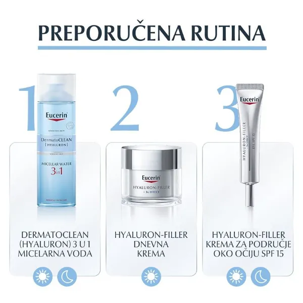 Micelarna voda EUCERIN Dermatoclean Hyaluron 3u1 400ml