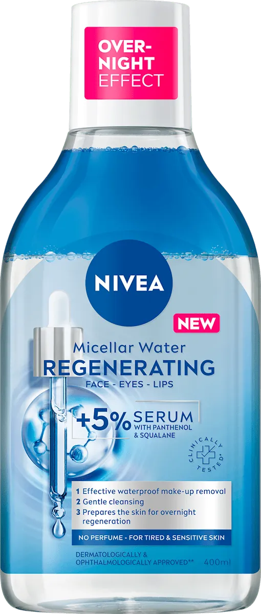 Micelarna voda NIVEA regenerating sa 5% pantenol i skvalan seruma, 400 ml