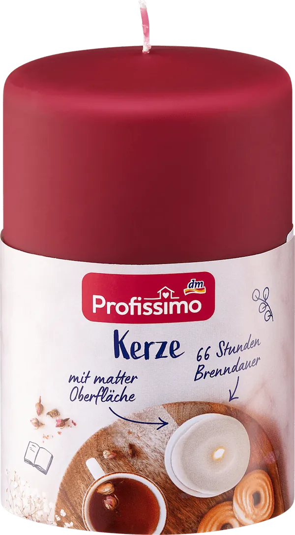 Mirisna sveća PROFISSIMO mat bordo 120/80 1kom