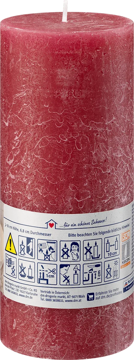 Mirisna sveća PROFISSIMO rustična bordo 1kom