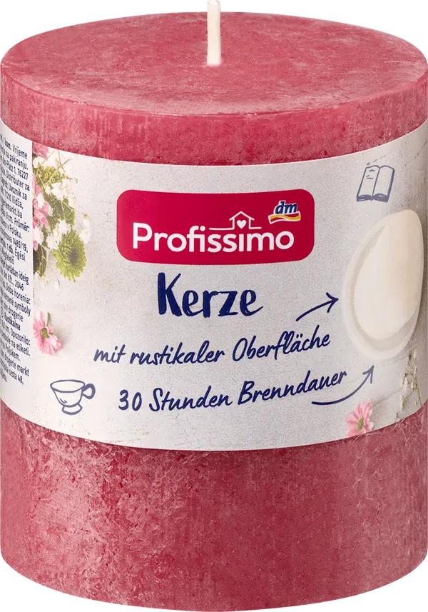 Mirisna sveća PROFISSIMO rustična bordo 80/68 1kom