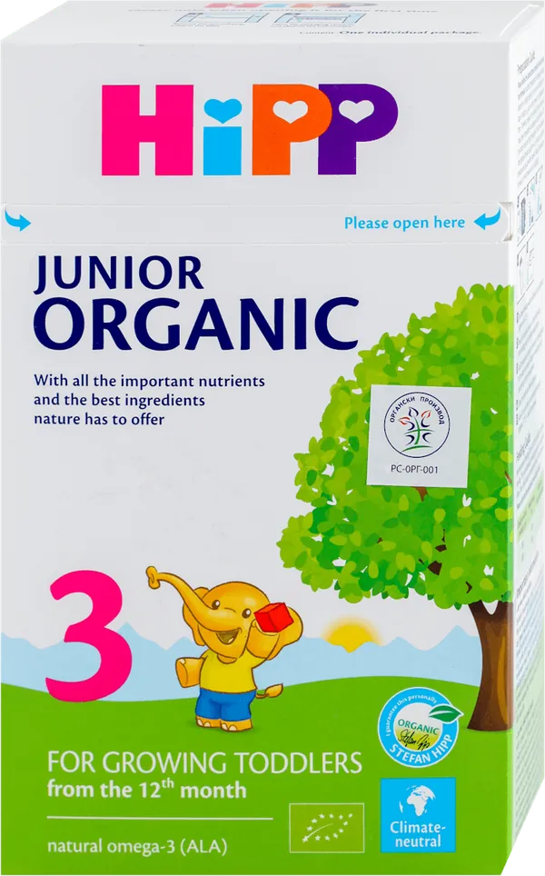 Mleko za bebe HIPP 3 Junior Organic prelazno mleko za odojčad 500g