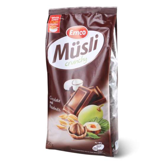 Musli EMCO Crunchy čokolada,lešnik 750g
