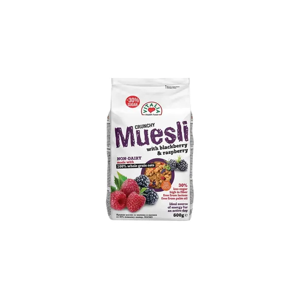 Musli VITALIA Crunchy kupina-malina 600g
