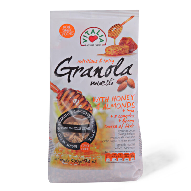 Musli VITALIA Granola med i badem 500g