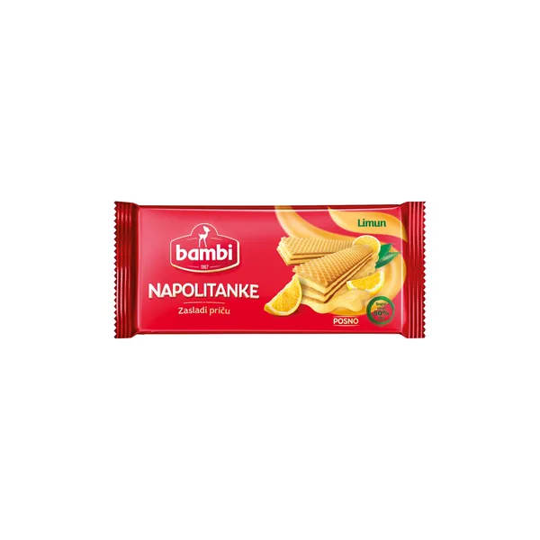 Napolitanka BAMBI limun 185g
