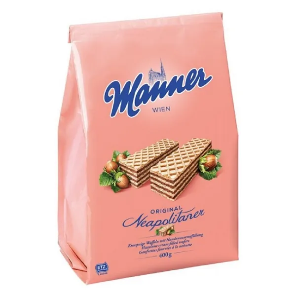 Napolitanke MANNER lešnik krem 400g