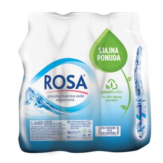 Negazirana voda ROSA 6x0.5l