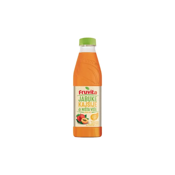 Negazirani sok FRUVITA 100% jabuke kajsije i ništa više 750ml