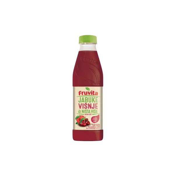 Negazirani sok FRUVITA jabuke višnje i ništa više 800ml
