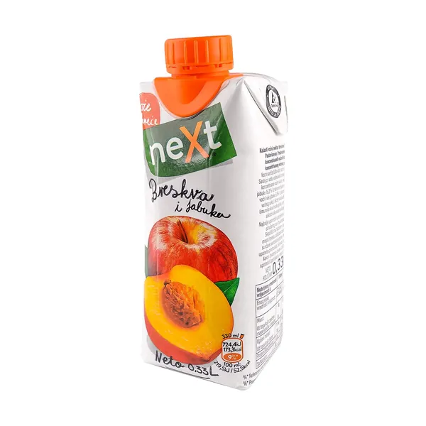 Negazirani sok NEXT breskva 330ml