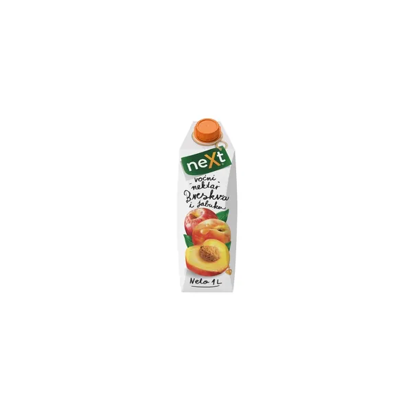 Negazirani sok NEXT CLASSIC breskva 1l