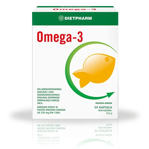 Omega preparati DIETPHARM Omega-3, 50 kapsula