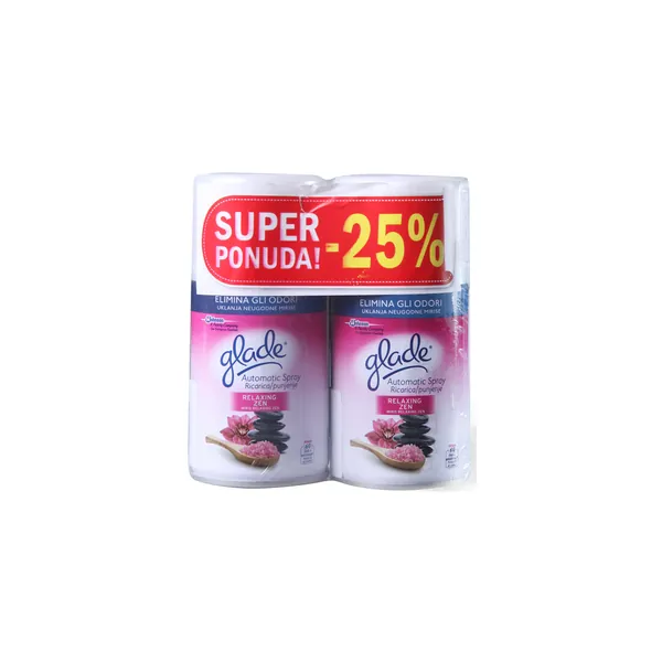 Osveživač prostora GLADE auto sprej Relax dop.1+1 25%gr