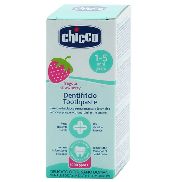 Pasta za zube CHICCO bm sa ukusom jagode sa fluoridom 50ml