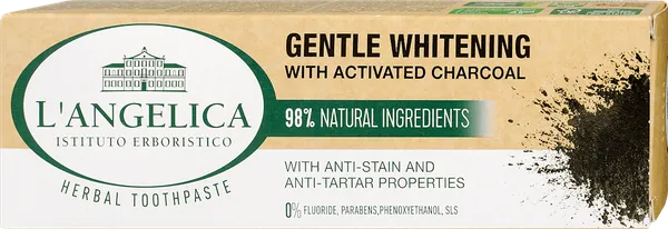 Pasta za zube L'ANGELICA Gentle whitening charcoal 75ml