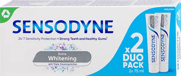 Pasta za zube SENSODYNE Extra Whitening pasta duo pack 2x75ml