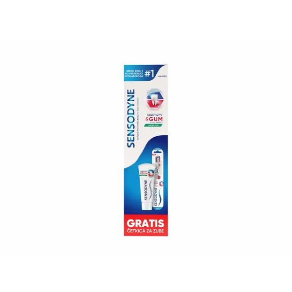 Pasta za zube SENSODYNE Sens&Gum Pasta 75ml + Četkica gratis